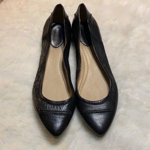 Frye Olive Seam Ballet Flats